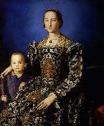 Angelo Bronzino Portrait of Eleanor of Toledo and Her Son oil
